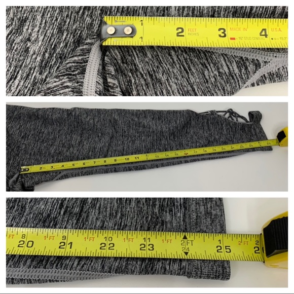 PINK Victoria’s Secret Static Gray Marled Spacedye High Waisted Leggings Large - Picture 14 of 16